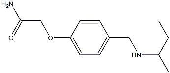 2-{4-[(butan-2-ylamino)methyl]phenoxy}acetamide Structure