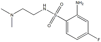 2-amino-N-[2-(dimethylamino)ethyl]-4-fluorobenzene-1-sulfonamide Structure