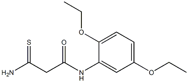 2-carbamothioyl-N-(2,5-diethoxyphenyl)acetamide Struktur