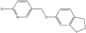 2-chloro-5-[(2,3-dihydro-1H-inden-5-yloxy)methyl]pyridine Struktur