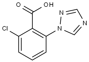 2-chloro-6-(1H-1,2,4-triazol-1-yl)benzoic acid Struktur