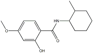 2-hydroxy-4-methoxy-N-(2-methylcyclohexyl)benzamide Struktur