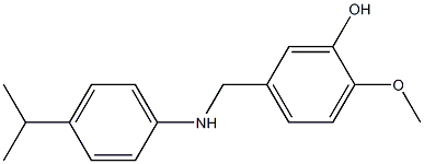 2-methoxy-5-({[4-(propan-2-yl)phenyl]amino}methyl)phenol Struktur