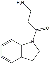 3-(2,3-dihydro-1H-indol-1-yl)-3-oxopropan-1-amine Struktur