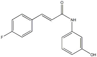 3-(4-fluorophenyl)-N-(3-hydroxyphenyl)prop-2-enamide Struktur