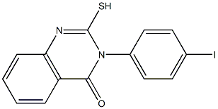 3-(4-iodophenyl)-2-sulfanyl-3,4-dihydroquinazolin-4-one Struktur