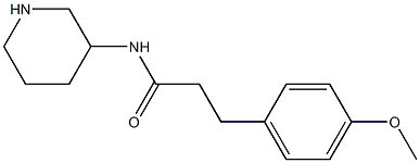 3-(4-methoxyphenyl)-N-(piperidin-3-yl)propanamide Struktur