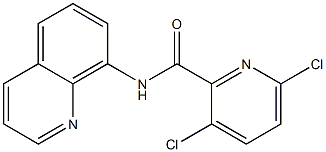 3,6-dichloro-N-(quinolin-8-yl)pyridine-2-carboxamide Struktur