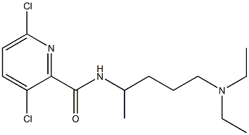 3,6-dichloro-N-[5-(diethylamino)pentan-2-yl]pyridine-2-carboxamide Struktur