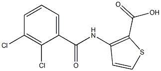 3-[(2,3-dichlorobenzene)amido]thiophene-2-carboxylic acid Structure