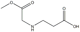 3-[(2-methoxy-2-oxoethyl)amino]propanoic acid Struktur
