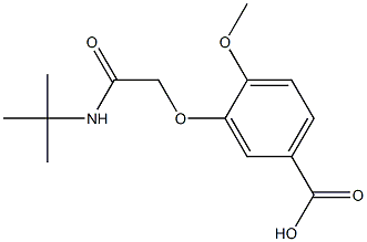 3-[2-(tert-butylamino)-2-oxoethoxy]-4-methoxybenzoic acid Struktur