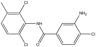 3-amino-4-chloro-N-(2,6-dichloro-3-methylphenyl)benzamide Struktur