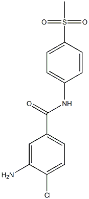 3-amino-4-chloro-N-(4-methanesulfonylphenyl)benzamide Struktur