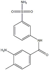 3-amino-4-methyl-N-(3-sulfamoylphenyl)benzamide Structure