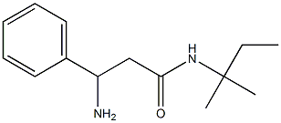 3-amino-N-(1,1-dimethylpropyl)-3-phenylpropanamide Struktur