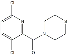 4-[(3,6-dichloropyridin-2-yl)carbonyl]thiomorpholine Struktur