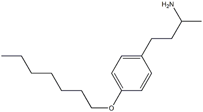 4-[4-(heptyloxy)phenyl]butan-2-amine Struktur