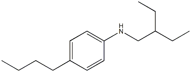 4-butyl-N-(2-ethylbutyl)aniline Struktur