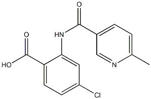4-chloro-2-{[(6-methylpyridin-3-yl)carbonyl]amino}benzoic acid Struktur