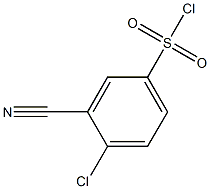 4-chloro-3-cyanobenzene-1-sulfonyl chloride Struktur
