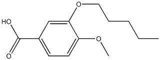4-methoxy-3-(pentyloxy)benzoic acid Struktur