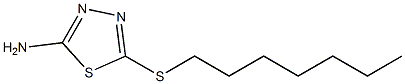 5-(heptylsulfanyl)-1,3,4-thiadiazol-2-amine Struktur