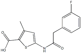 5-[2-(3-fluorophenyl)acetamido]-3-methylthiophene-2-carboxylic acid