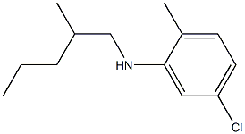 5-chloro-2-methyl-N-(2-methylpentyl)aniline Struktur