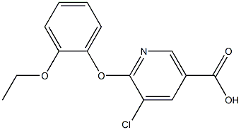 5-chloro-6-(2-ethoxyphenoxy)nicotinic acid Structure