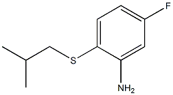 5-fluoro-2-[(2-methylpropyl)sulfanyl]aniline Struktur