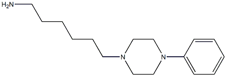 6-(4-phenylpiperazin-1-yl)hexan-1-amine Struktur