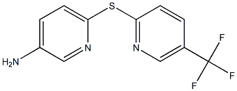 6-{[5-(trifluoromethyl)pyridin-2-yl]sulfanyl}pyridin-3-amine Struktur