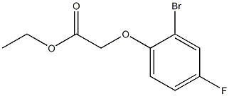 ethyl 2-(2-bromo-4-fluorophenoxy)acetate Struktur