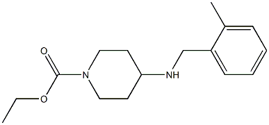 ethyl 4-{[(2-methylphenyl)methyl]amino}piperidine-1-carboxylate Struktur