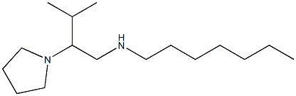 heptyl[3-methyl-2-(pyrrolidin-1-yl)butyl]amine Struktur