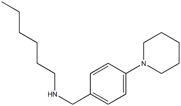 hexyl({[4-(piperidin-1-yl)phenyl]methyl})amine Struktur