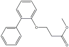 methyl 3-(2-phenylphenoxy)propanoate Struktur