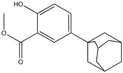 methyl 5-(1-adamantyl)-2-hydroxybenzoate Struktur