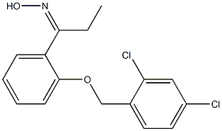 N-(1-{2-[(2,4-dichlorophenyl)methoxy]phenyl}propylidene)hydroxylamine Structure