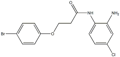 N-(2-amino-4-chlorophenyl)-3-(4-bromophenoxy)propanamide Struktur