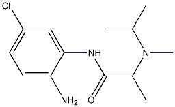 N-(2-amino-5-chlorophenyl)-2-[isopropyl(methyl)amino]propanamide Struktur