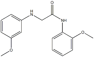 N-(2-methoxyphenyl)-2-[(3-methoxyphenyl)amino]acetamide Struktur