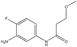 N-(3-amino-4-fluorophenyl)-3-methoxypropanamide Struktur