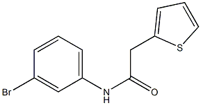 N-(3-bromophenyl)-2-thien-2-ylacetamide Struktur