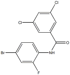 N-(4-bromo-2-fluorophenyl)-3,5-dichlorobenzamide Struktur
