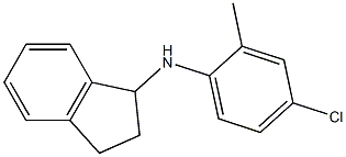 N-(4-chloro-2-methylphenyl)-2,3-dihydro-1H-inden-1-amine Struktur