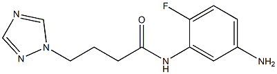 N-(5-amino-2-fluorophenyl)-4-(1H-1,2,4-triazol-1-yl)butanamide Struktur