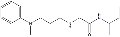 N-(butan-2-yl)-2-({3-[methyl(phenyl)amino]propyl}amino)acetamide Struktur