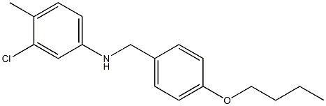 N-[(4-butoxyphenyl)methyl]-3-chloro-4-methylaniline Structure